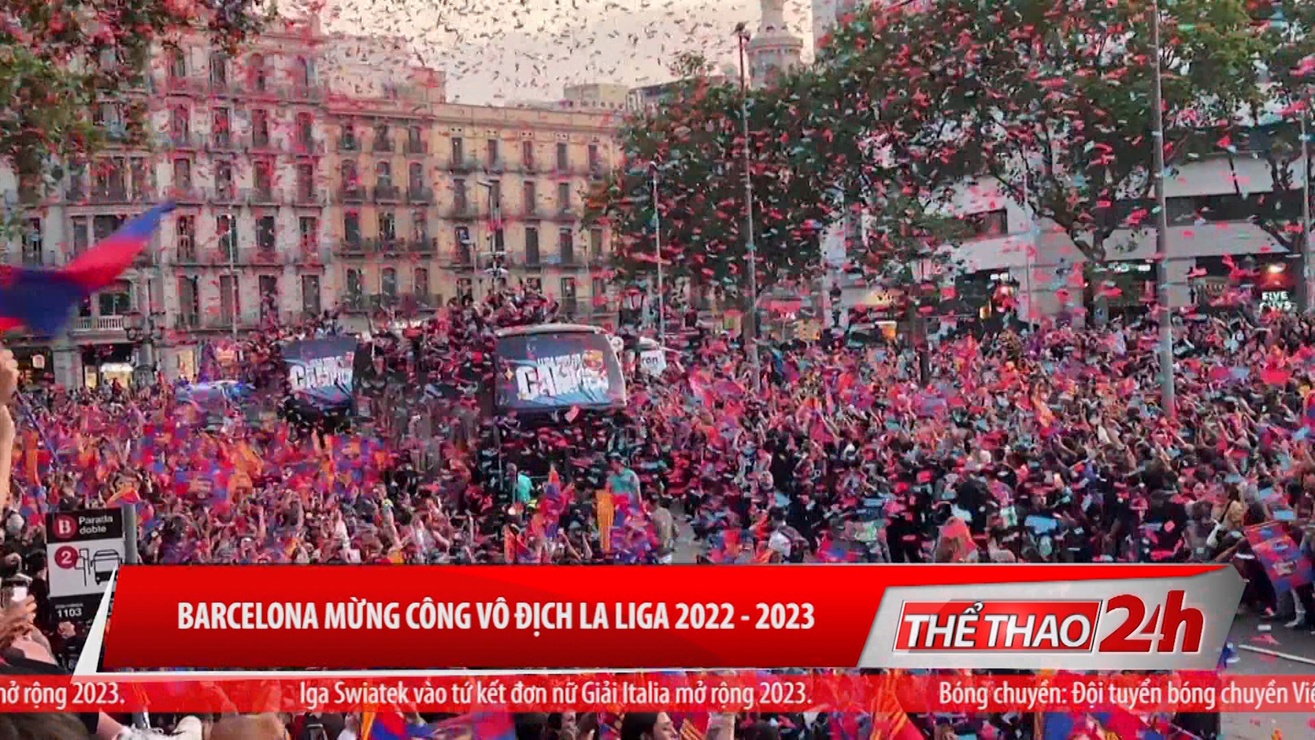 Barcelona mừng công vô địch La liga 2022 -2023